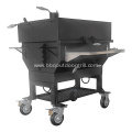 Outdoor Smokers Adjustable Charcoal Grill with flat top